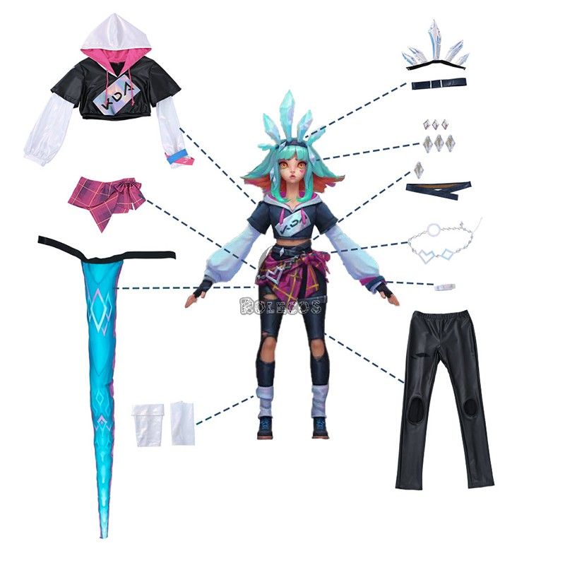 LOL KDA Neeko Cosplay Costume