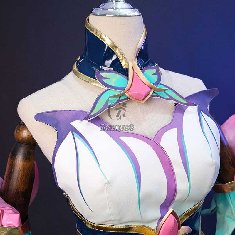 LOL League Of Legends Faerie Court Lux Cosplay Costume