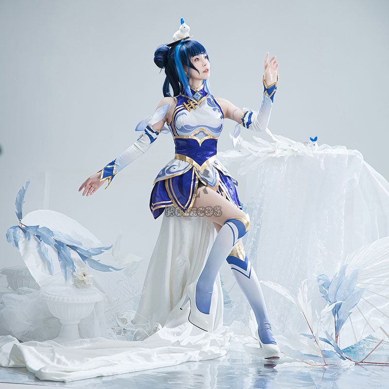 LOL League of Legends Porcelain Lux Cosplay Costume