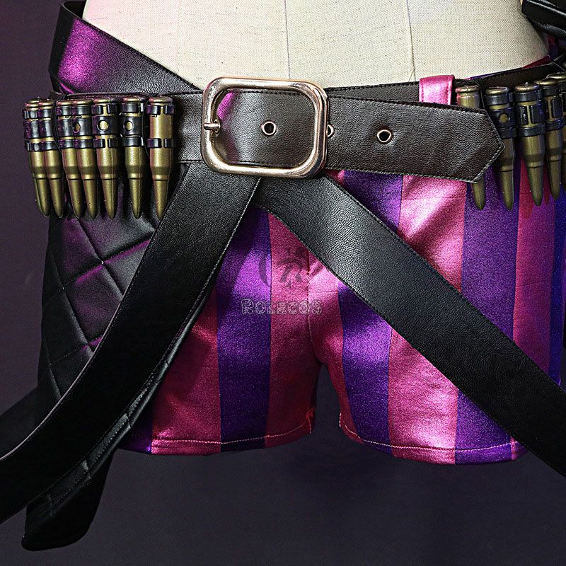 LOL Loose Cannon Jinx Sexy Uniform Made Cosplay Costume