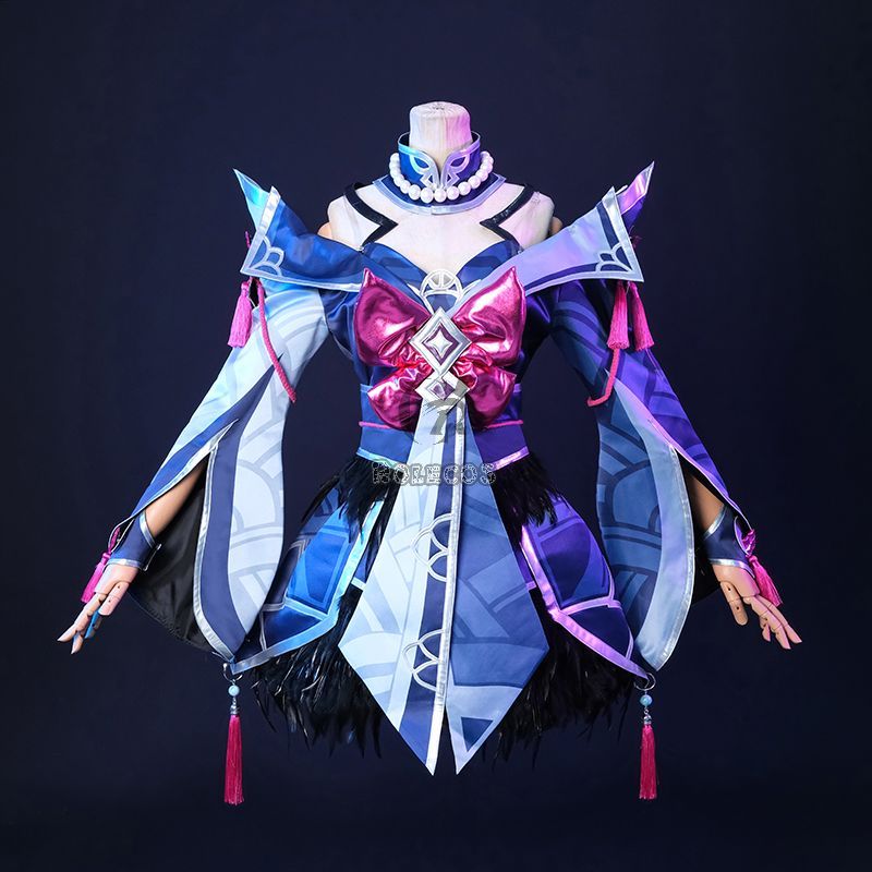 lol Snow Moon Ahri Cosplay Costume