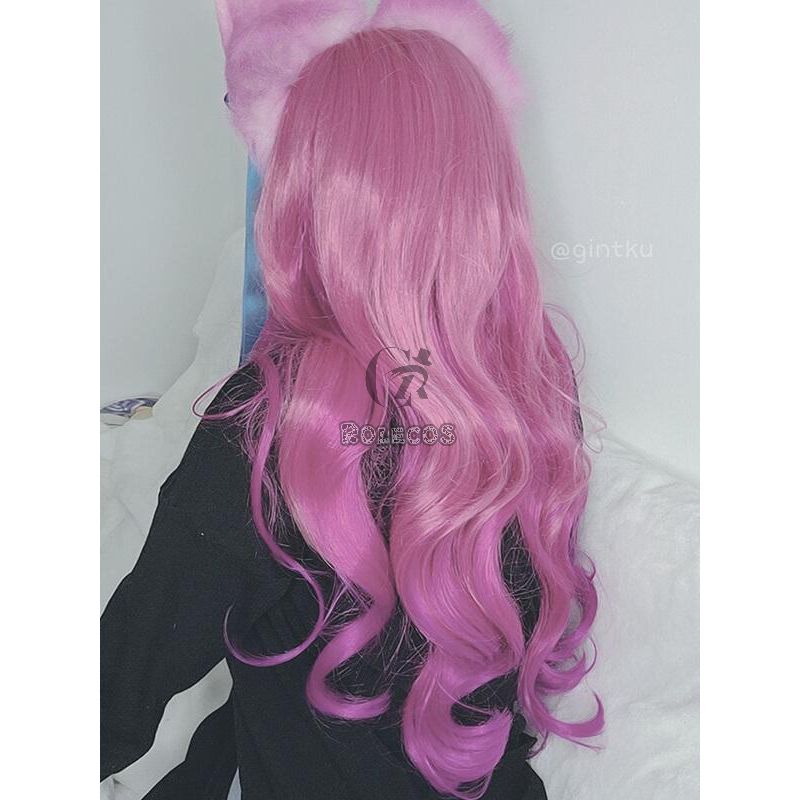 LOL Spirit Blossom Ahri Pink Mixed Long Cosplay Wigs 