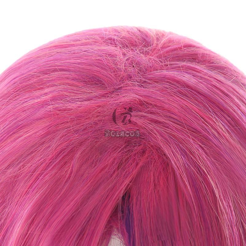 LOL Star Guardian Xayah Pink Mixed Purple Long Cosplay Wigs