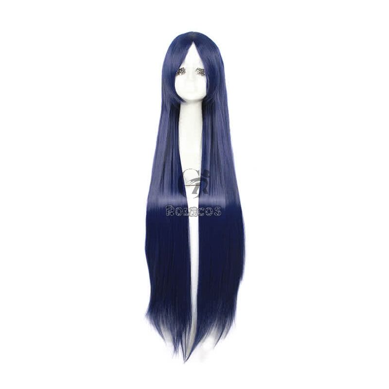 League Of Legends the Nine-Tailed Fox Ahri Long Deep Blue Game Cosplay Woman Wigs