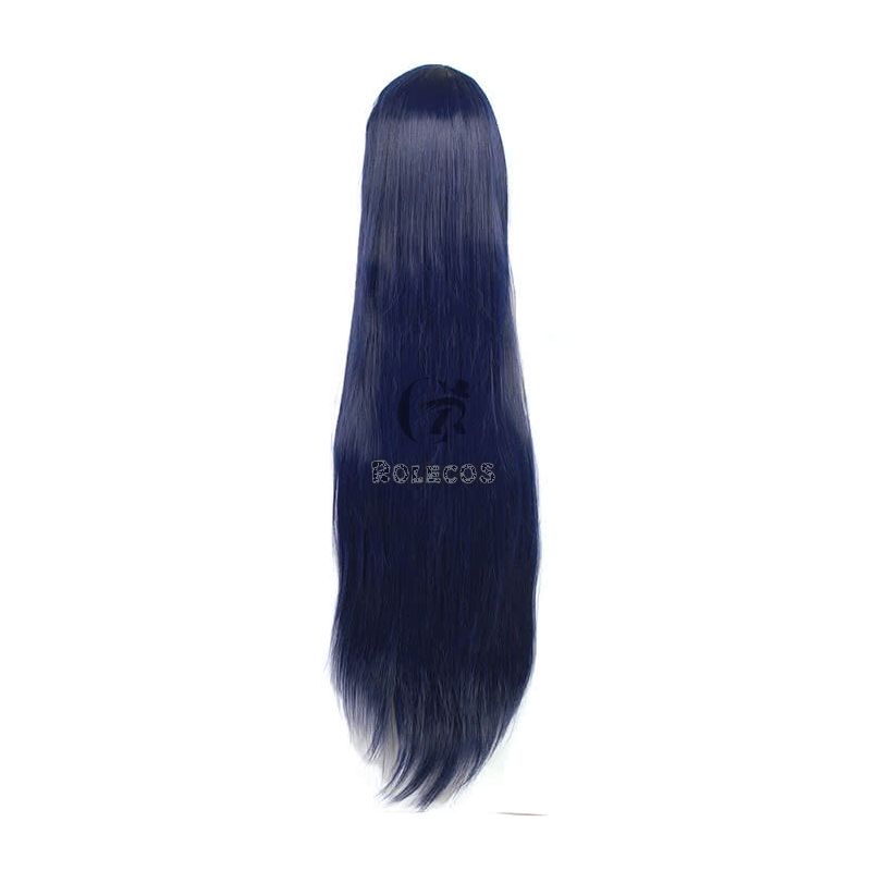 League Of Legends the Nine-Tailed Fox Ahri Long Deep Blue Game Cosplay Woman Wigs