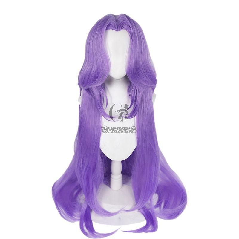 LOL Withered Rose Syndra Purple Long Cosplay Wigs 