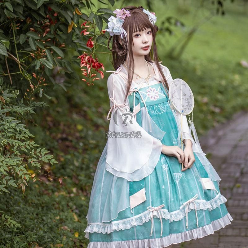 Lolita Cute Sweet Dress 3 Colors Cosplay Costume
