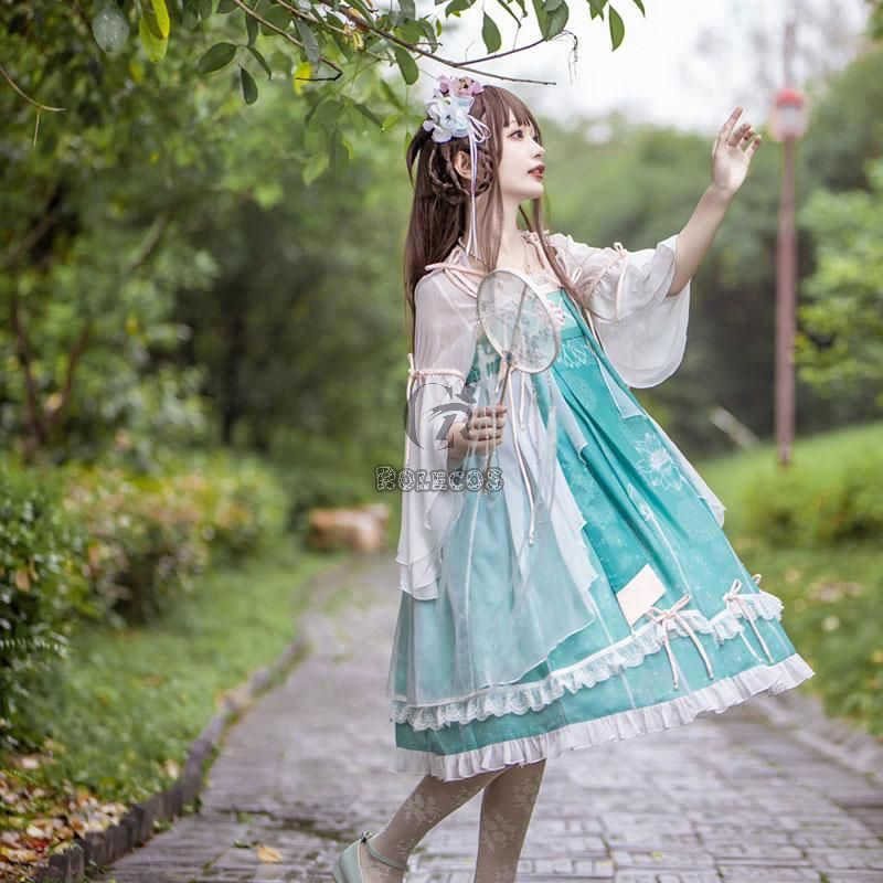 Lolita Cute Sweet Dress 3 Colors Cosplay Costume