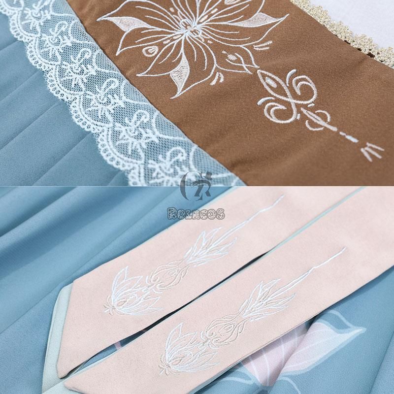 Lolita Lotus Green Leaf Dress Cute Girl Cosplay  Costume