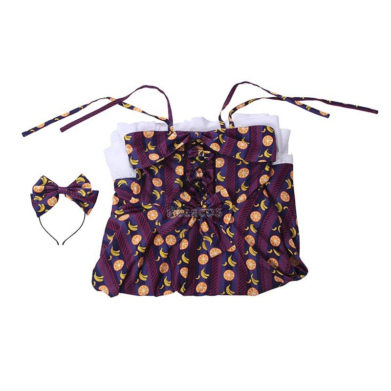 Lolita Summer Strapless Strap Dress Fruit Pattern Lolita Costume