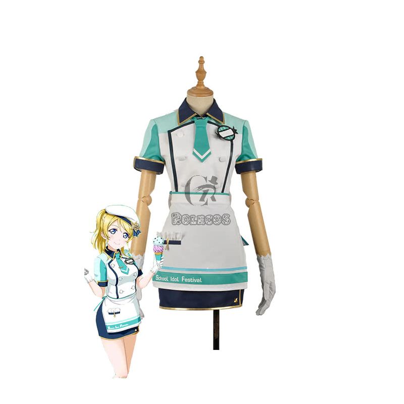 Love Live Icecream Ayase Eli Anime Cosplay Costumes