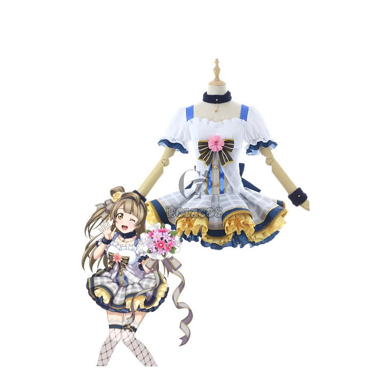 Love Live Bouquet Awaken Minami Kotori Gray Dress Anime Cosplay Costumes