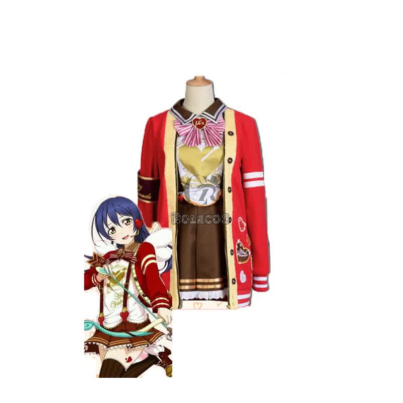 LoveLive Valentine's Day Sonoda Umi Short Dress Suit Cosplay Costumes