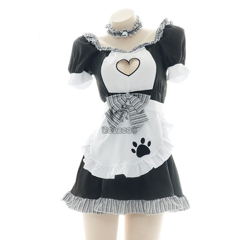 Loving Cutout Cute Maid Suit Cosplay Costume