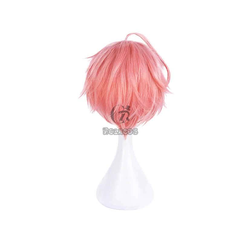 Magical Girl Ore Saki Uno Pink Short Synthetic Cosplay Wig