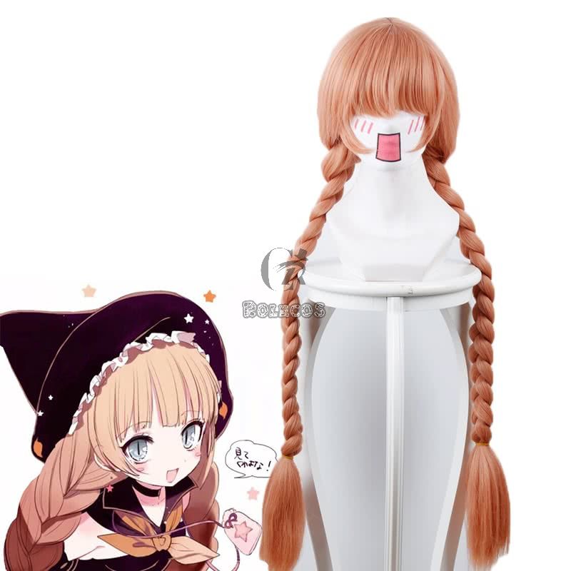 Magical Girl Raising Project Tsubame Murota Top Speed Orange Synthetic Cosplay Wigs 