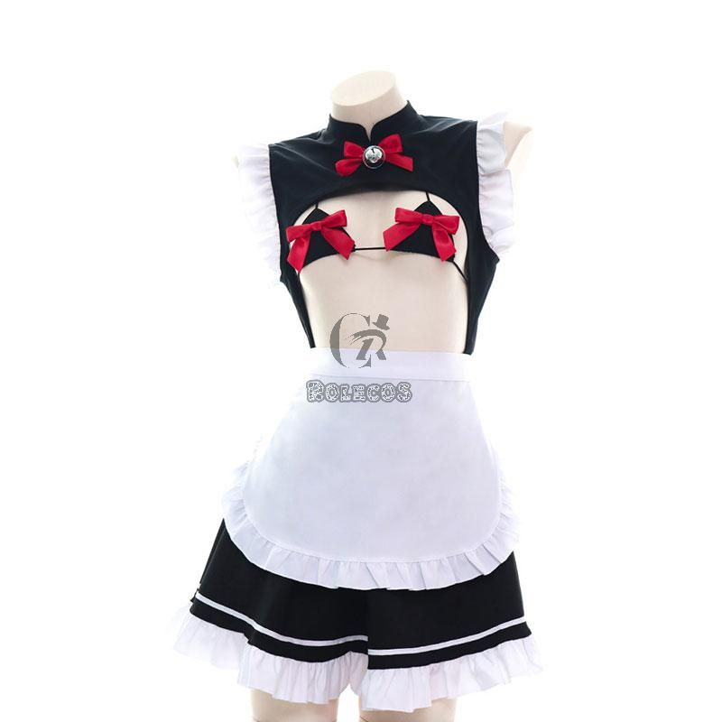 Maid Bow Cute Lingerie Cosplay Costume