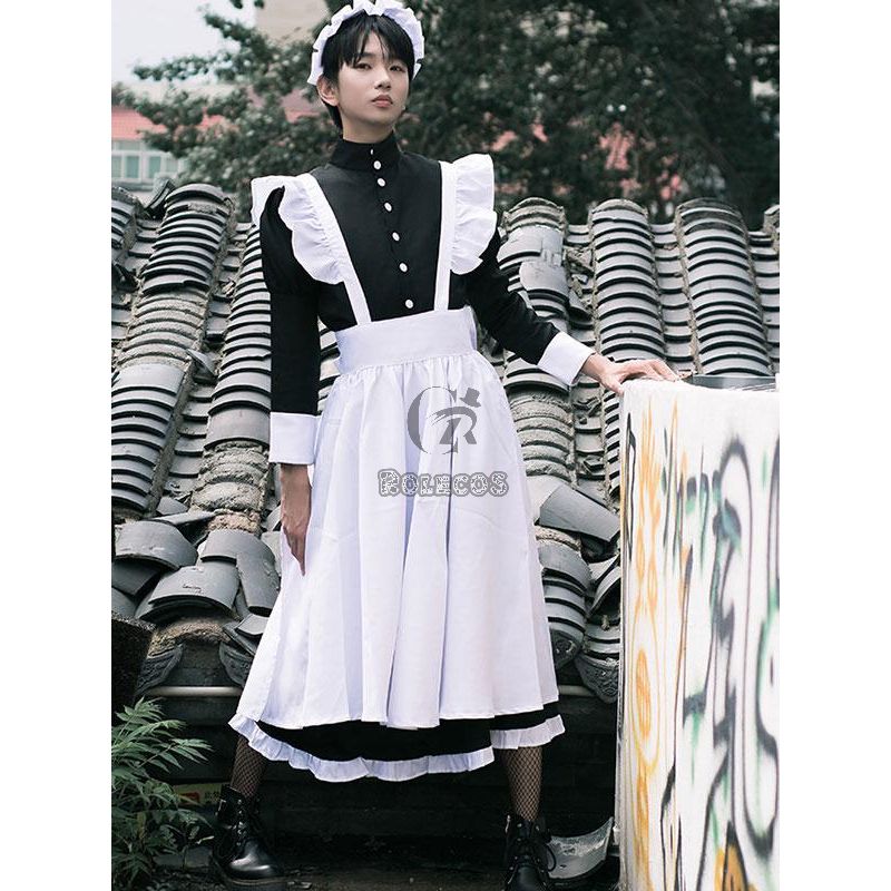 Maid Outfit Gender Conversion Boys Male Cosplay Costume