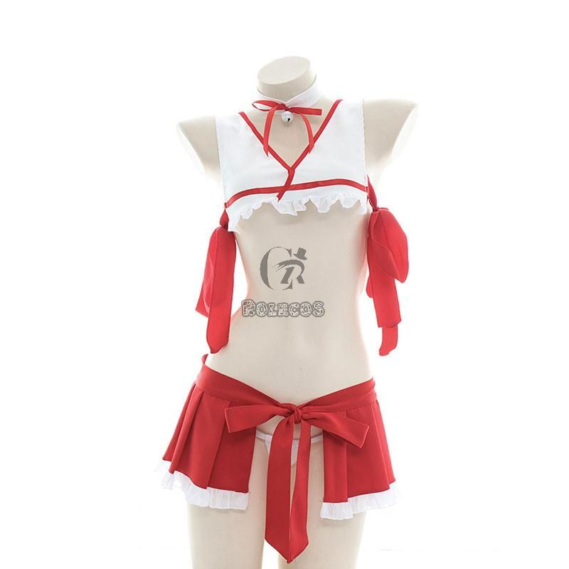 Miko Sexy Pajamas Lingerie Cosplay Costume