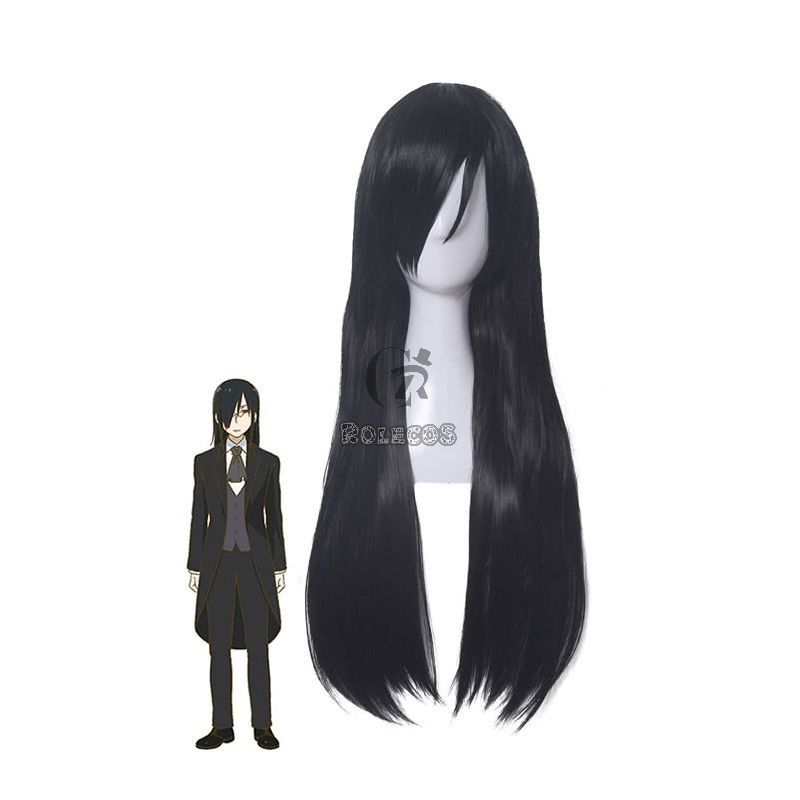 Miss Kobayashi's Dragon Maid Fafnir Long Black Cosplay Wigs