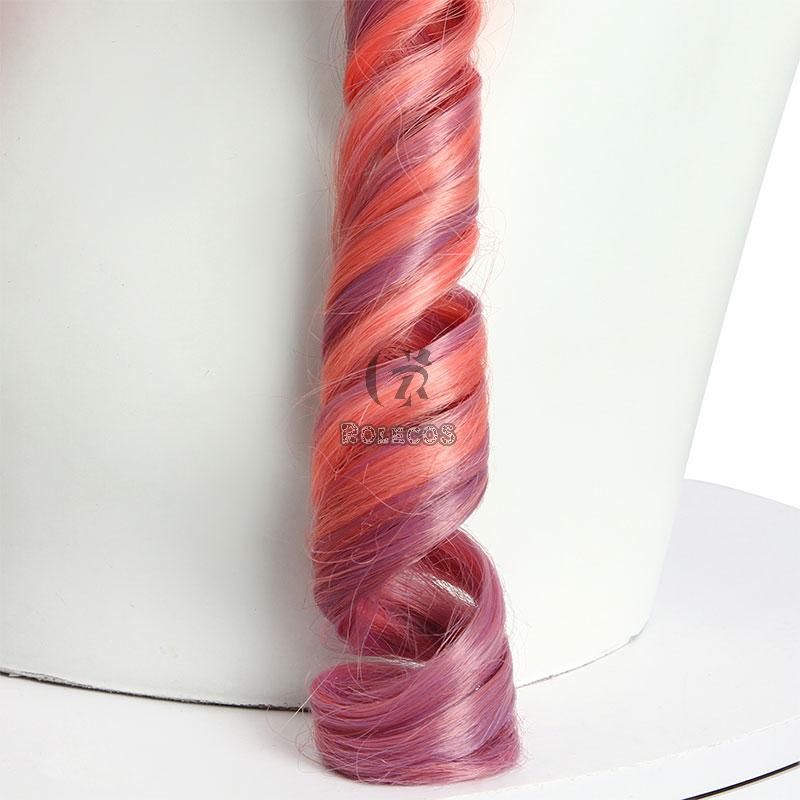 Miss Kobayashi's Dragon Maid ilulu Pink Mixed Color Cosplay Wigs