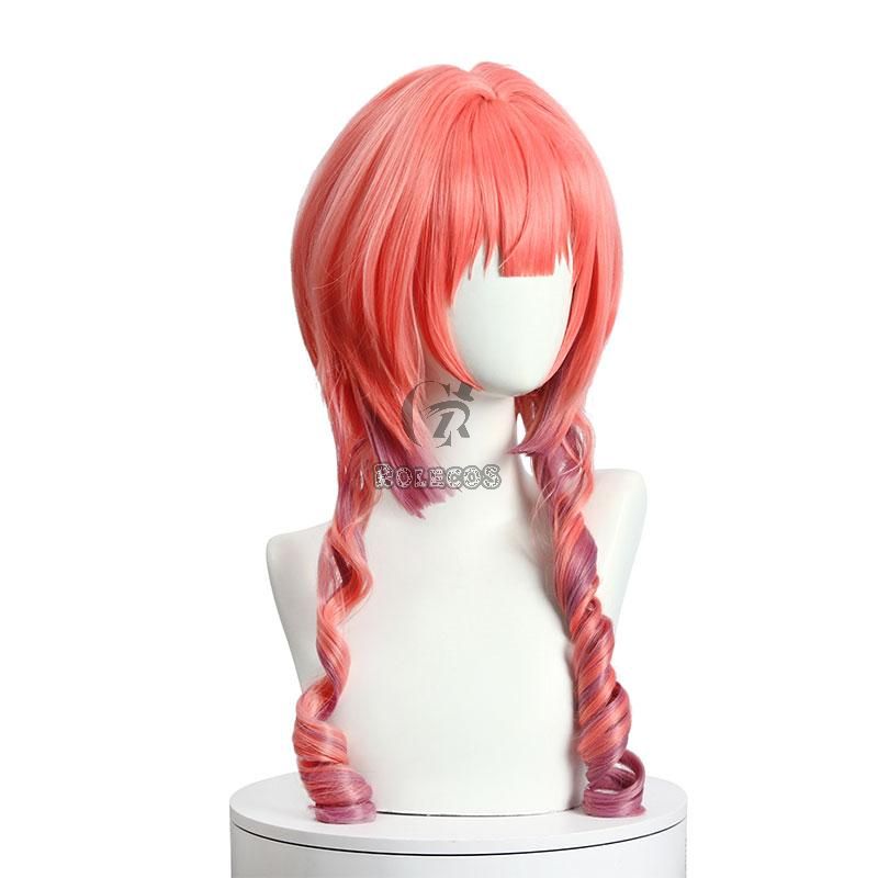 Miss Kobayashi's Dragon Maid ilulu Pink Mixed Color Cosplay Wigs