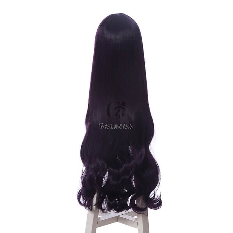 Cardcaptor Sakura Clear Card-hen Tomoyo Daidouji Anime Cosplay Wigs Long Curly Deep Purple Woman Wigs