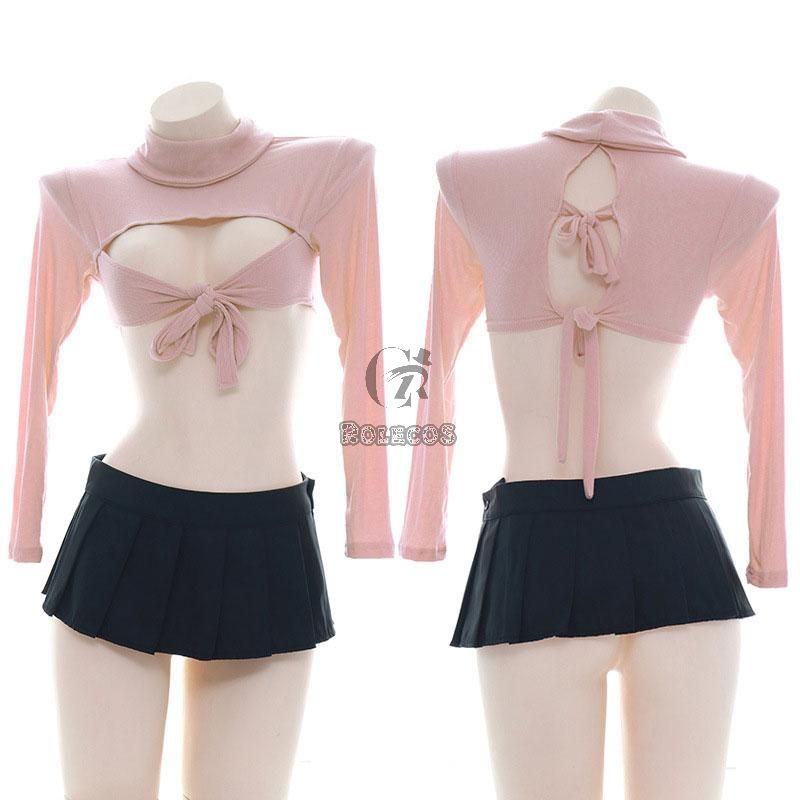 Modal Sexy Underwear Pink Cosolay Costume