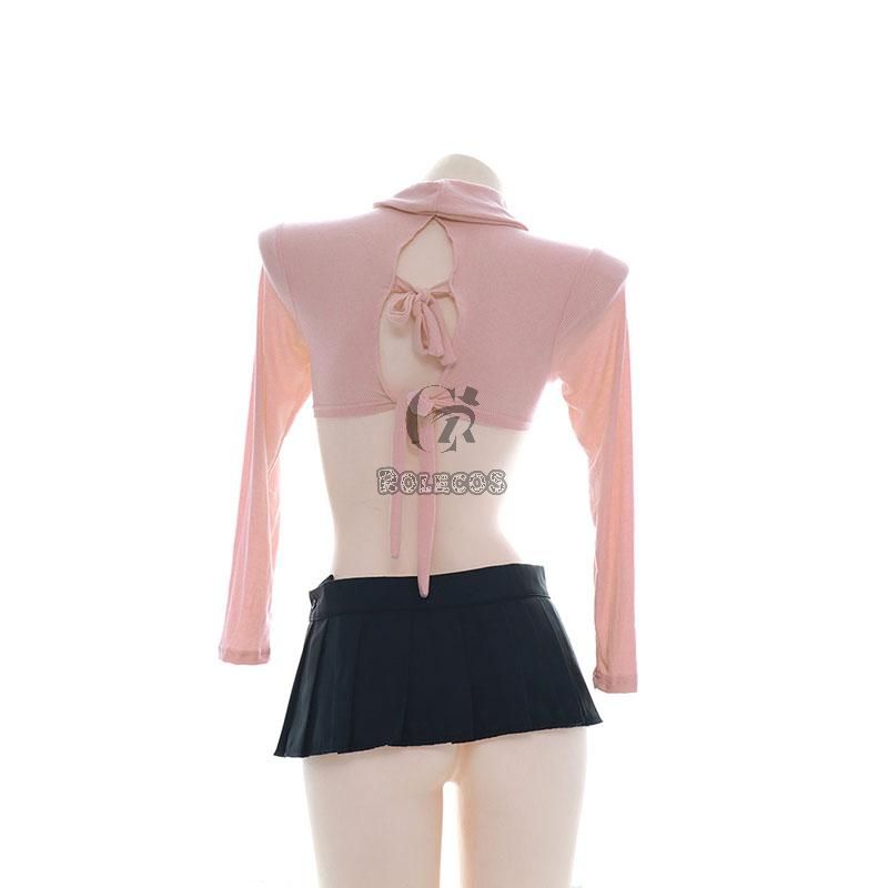 Modal Sexy Underwear Pink Cosolay Costume