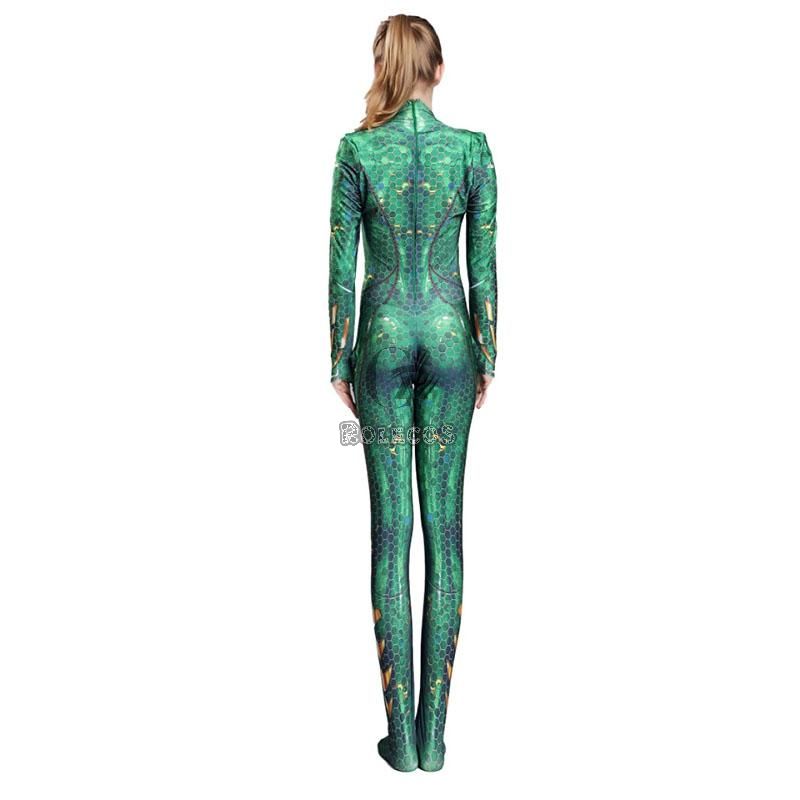 Movie Mera Jumpsuit Cosplay Costume