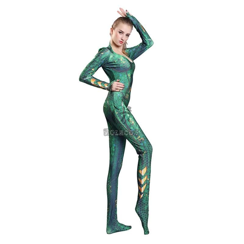 Movie Mera Jumpsuit Cosplay Costume