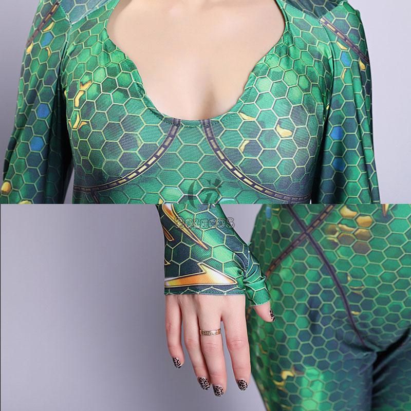Movie Mera Jumpsuit Cosplay Costume