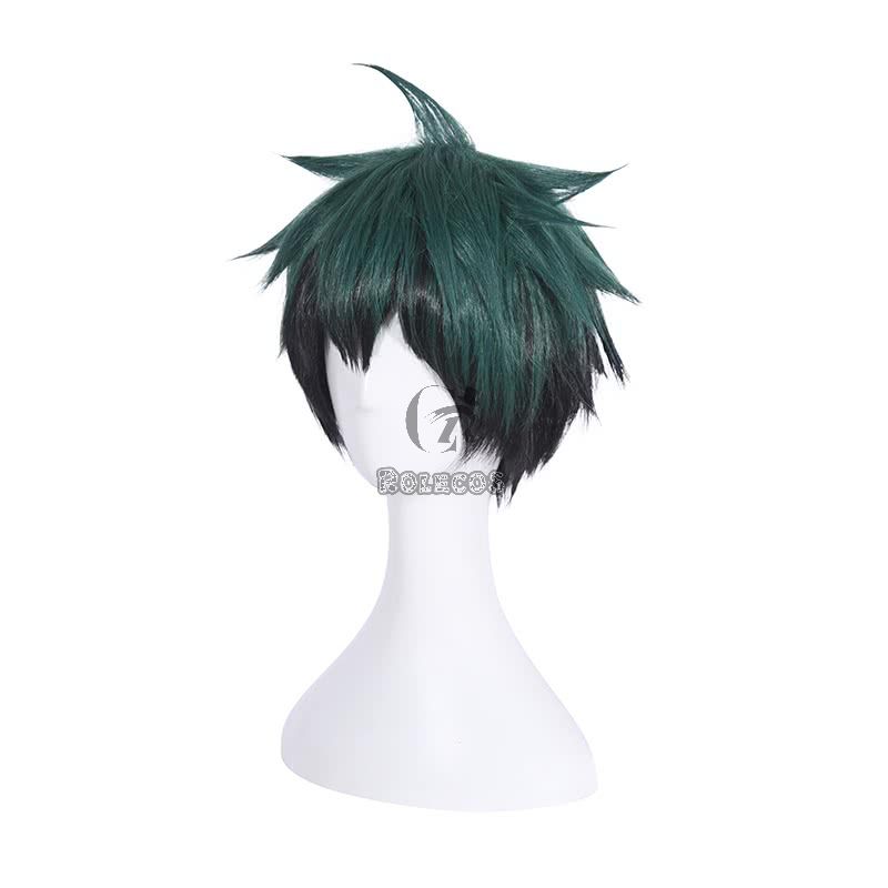 My Hero Academia Izuku Midoriya Fluffy Green and Black Gradient Hair Cosplay Wigs