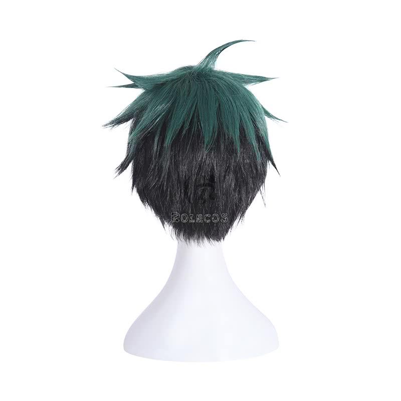 My Hero Academia Izuku Midoriya Fluffy Green and Black Gradient Hair Cosplay Wigs