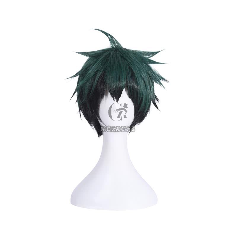 My Hero Academia Izuku Midoriya Fluffy Green and Black Gradient Hair Cosplay Wigs