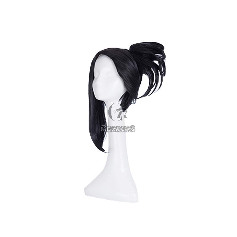 My Hero Academia Momo Yaoyorozu Women Black Cosplay Wigs 
