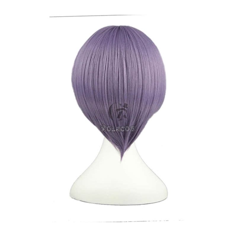 35cm The Melancholy Of Haruhi Suzumiya Nagato Yuki Cosplay Wigs Short Purple Woman Wigs