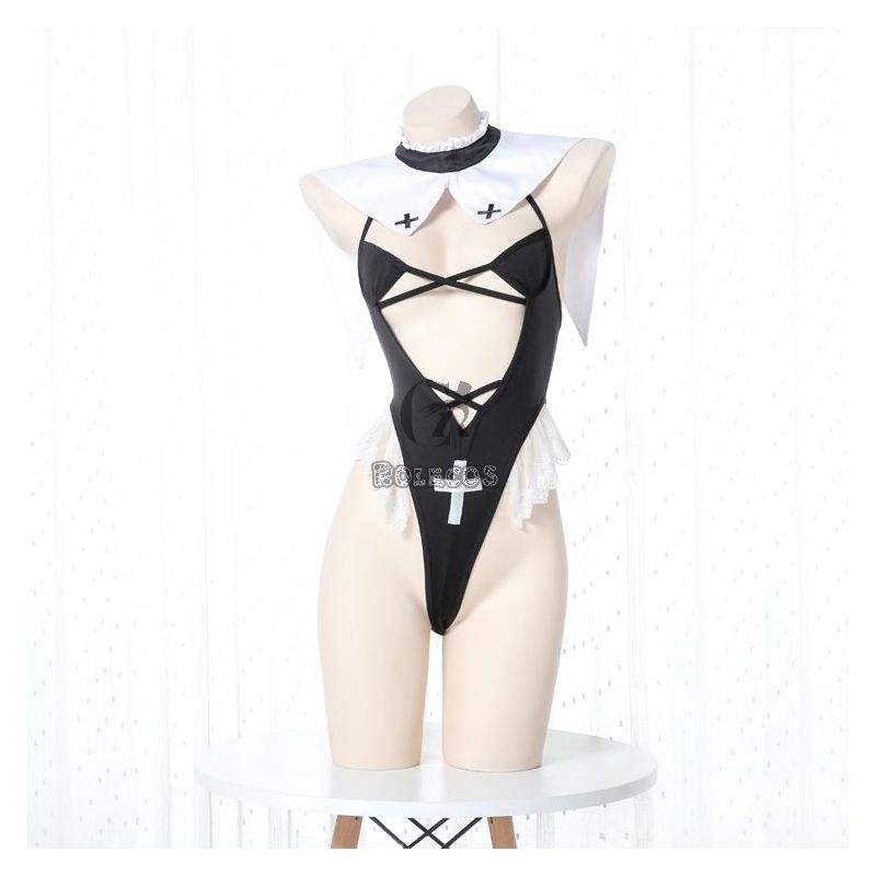 Nun Sexy Lingerie Halloween Cosplay Costume