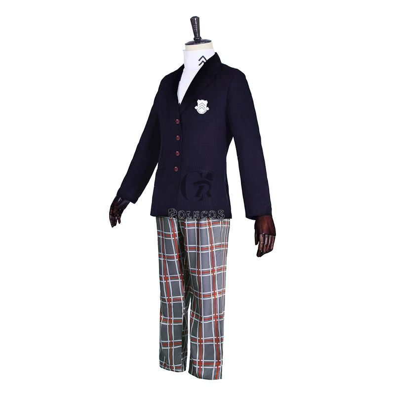 Persona 5 Joker Black Uniform Suit Game Cosplay Costumes