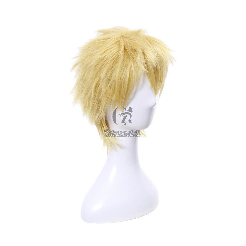 Persona 5 Skull Short Golden Game Cosplay Man Wigs