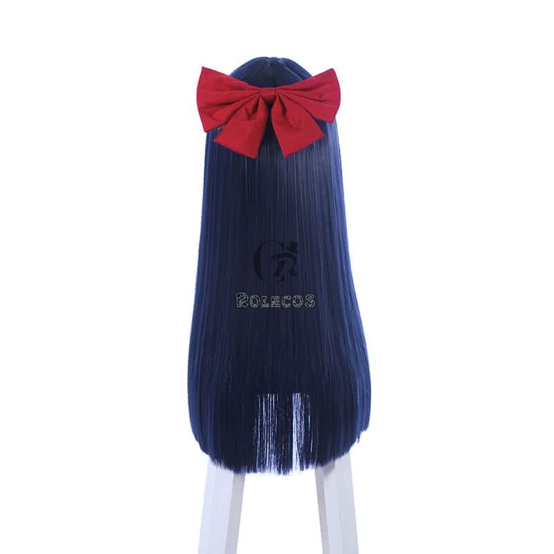 Anime POP TEAM EPIC Pipimi Cosplay Wigs Blue Straight Long
