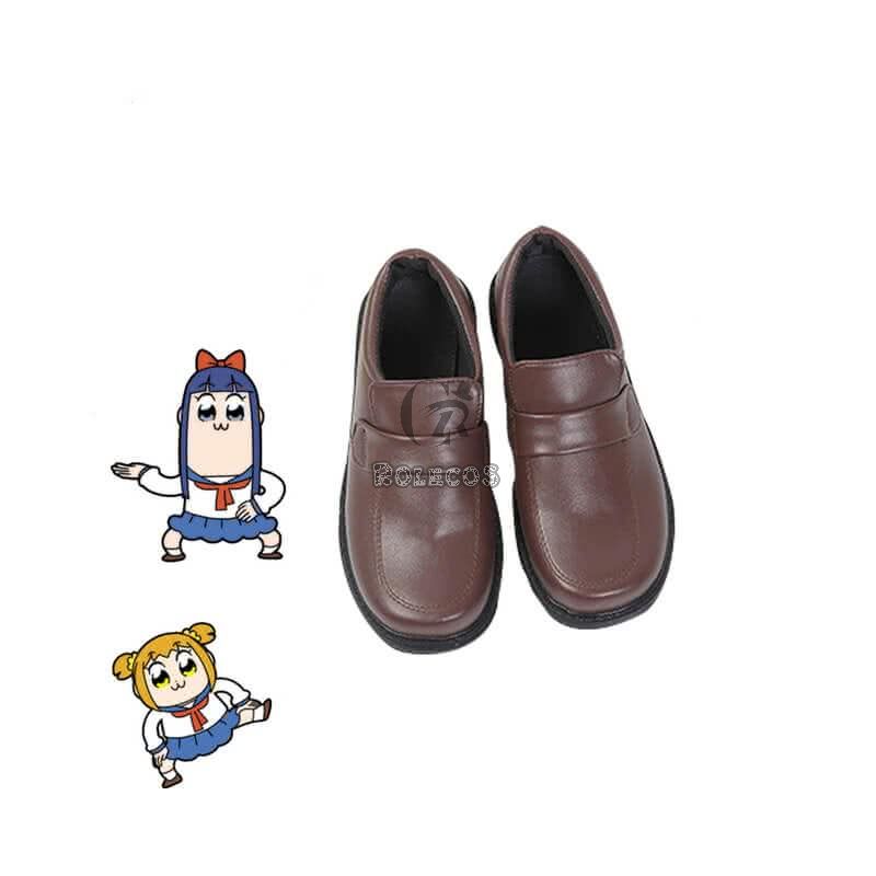 Poputepipikku Pop Team Epic Popuko and Pipimi Japanese JK Uniform Cosplay Shoes