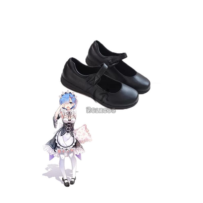 Re:ZERO -Starting Life in Another World Rem Ram Anime Cosplay Shoes Uniform Shoes