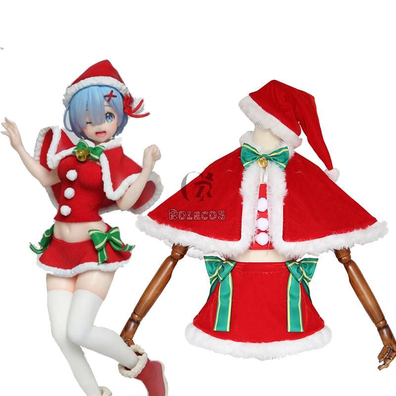 Re  Zero-Starting life in another World Rem Christmas Cosplay Costumes