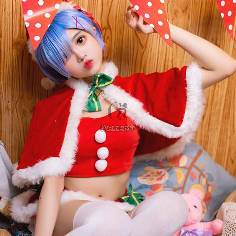 Re  Zero-Starting life in another World Rem Christmas Cosplay Costumes