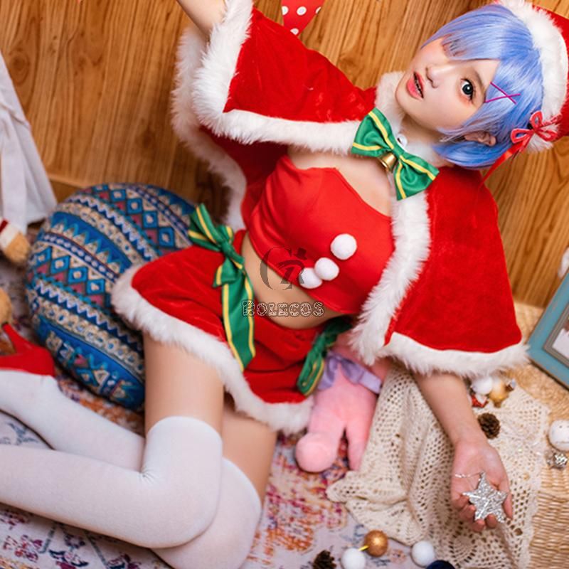 Re  Zero-Starting life in another World Rem Christmas Cosplay Costumes