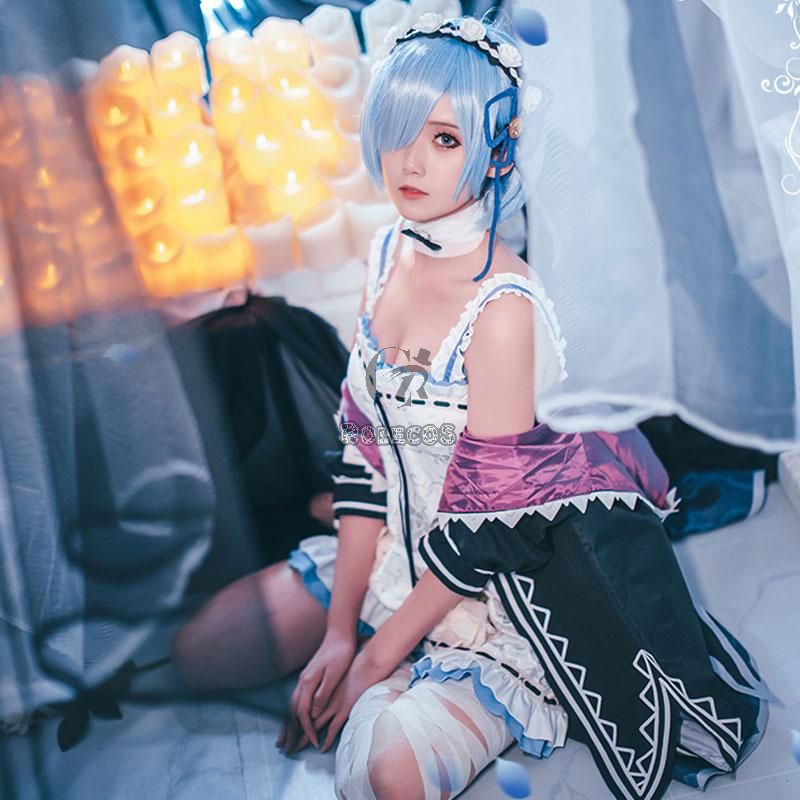ReZERO -Starting Life in Another World Rem Ram Cosplay Costume