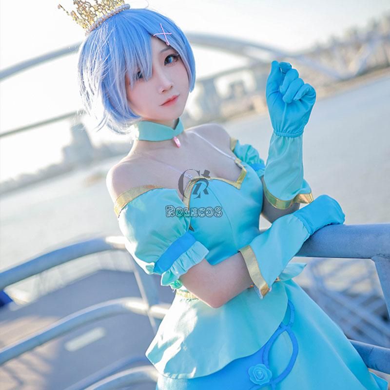 ReZERO -Starting Life in Another World Rem Ram Princess Dress Cosplay Costume