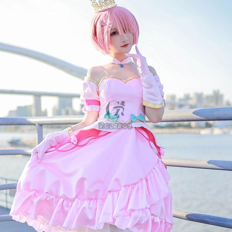 ReZERO -Starting Life in Another World Rem Ram Princess Dress Cosplay Costume
