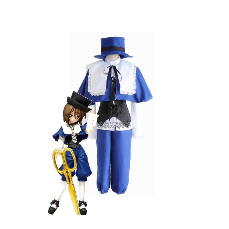 Rozen Maiden Souseiseki Blue White Cosplay Costumes